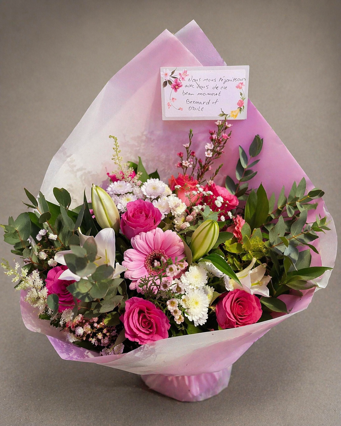 Bouquet floral et romantique