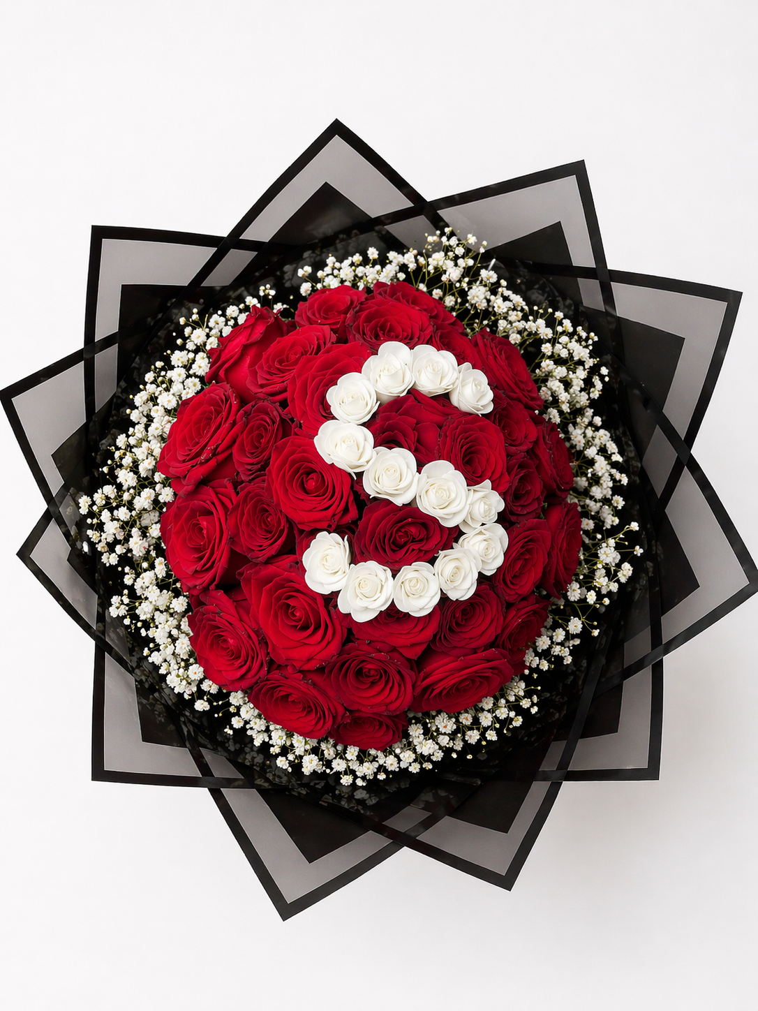 Bouquet personnalisé lettre S